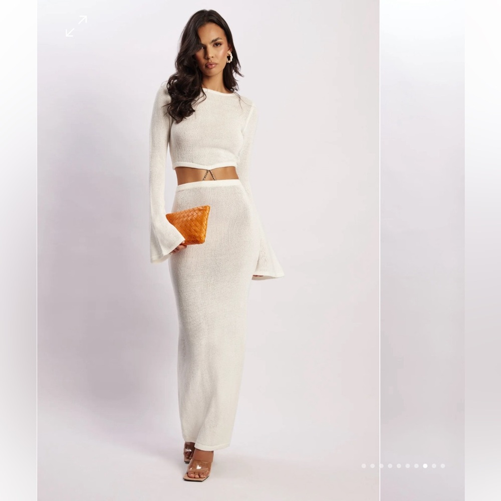Meshki Anna Dress - Cream/White - XS